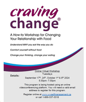 Craving Change®- ONLINE WORKSHOP- September 17, 2024
